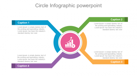  Four Node Business Circle Infographic PowerPoint