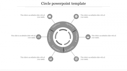 Free - Creative Circle PowerPoint Template For Presentation