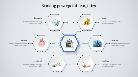 Banking PowerPoint Template-spider Model	