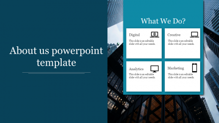 Company About Us PowerPoint Template Presentation