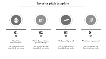 Free - Best Editable Investor Pitch Template For Presentation