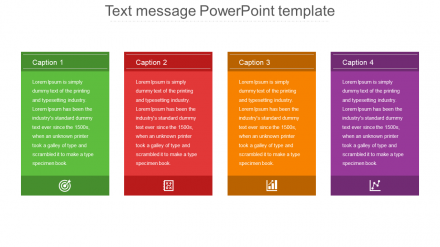 Free - Multicolor Text Message PowerPoint Template Presentation