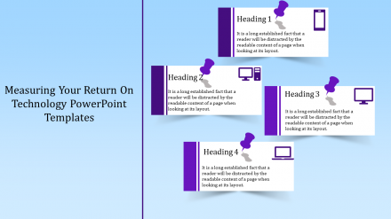 Free - Technology PowerPoint Templates With Thumb Pin