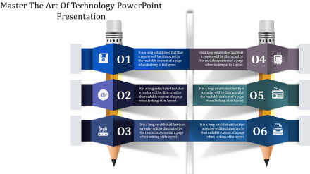 Pencil Design Technology PowerPoint Presentation