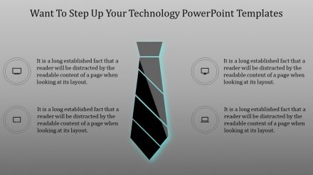 Tie Model Technology PowerPoint Templates