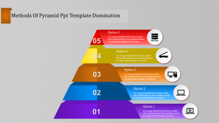 Attractive Pyramid PPT Template Presentation