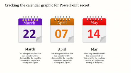 Calendar Graphic For PowerPoint
