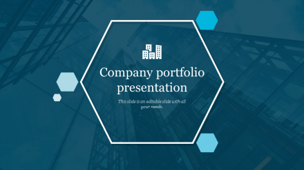 Company Portfolio Presentation Template - Hexagonal Model