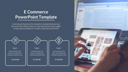 Effective E-Commerce PowerPoint Template Slide Design