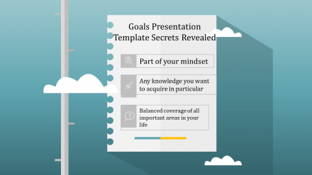 Free - Stunning Goals Presentation Template With Background