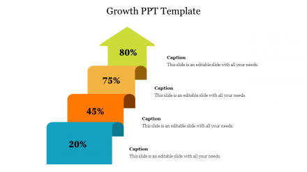 Arrow Model Growth PPT Template Presentation