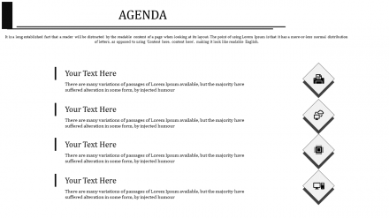 Best Schedule PPT PowerPoint Template - Agenda Slide