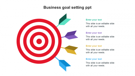 Business Goal Setting PPT Templates For Presentation