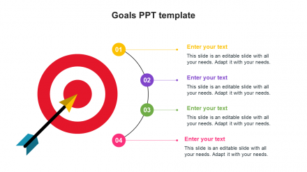 Our Predesigned Goals PPT Template Slide Presentation