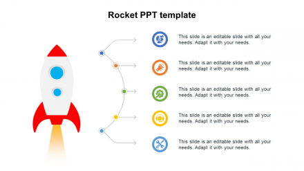 Innovative Rocket PPT Template Presentation Slide Designs