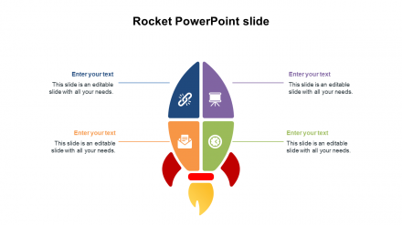 Amazing Rocket PowerPoint Slide Template Presentation