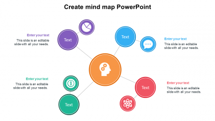 Create Mind Map PowerPoint Templates Presentation