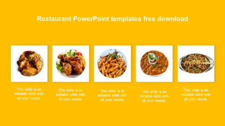 Stunning Restaurant PowerPoint Templates Free Download