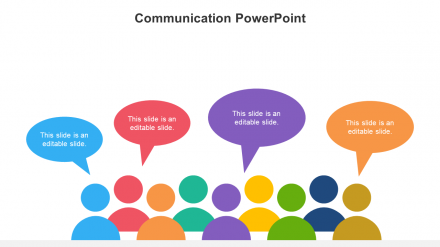 Attractive Communication PowerPoint Template Presentation