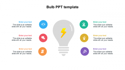 Bulb PPT Template Diagrams PPT Template For Presentation
