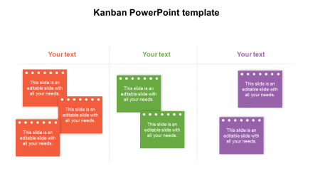 Kanban PowerPoint Template Presentation Slide