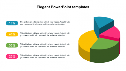 Elegant PowerPoint Templates 3D Model Diagrams PPT