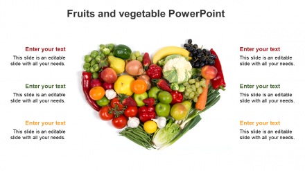 Fruits And Vegetable PowerPoint PPT Slide