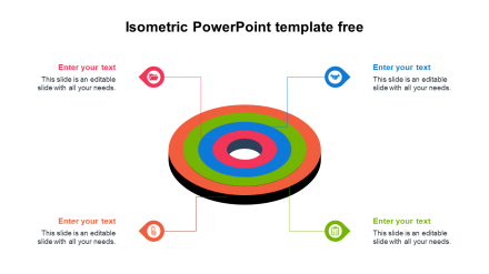 Free - Download Glittering Isometric PowerPoint Template Free