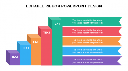 SIMPLE EDITABLE RIBBON POWERPOINT DESIGN TEMPLATES