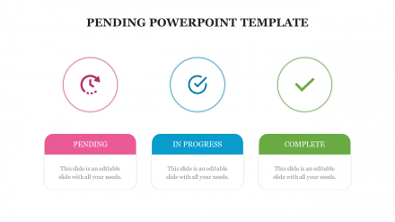 Pending PowerPoint Template Presentation PPT Slides