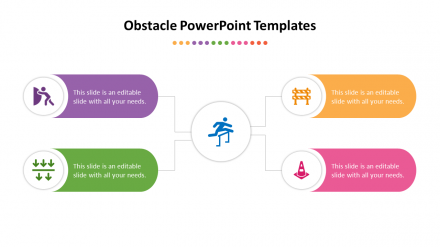 Multicolor Obstacle PowerPoint Templates For Presentation