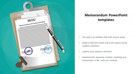Innovative Memorandum PowerPoint Templates Slide Design