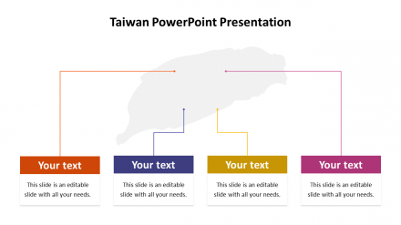 Best Taiwan PowerPoint Presentation Slide With Map