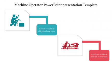 Machine Operator PowerPoint Presentation Template-Two Node
