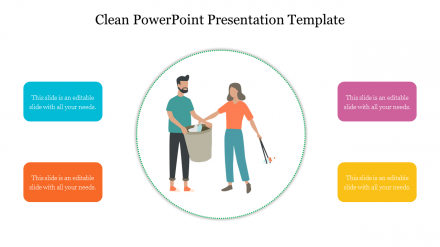 Editable Clean PowerPoint Presentation Template Diagram