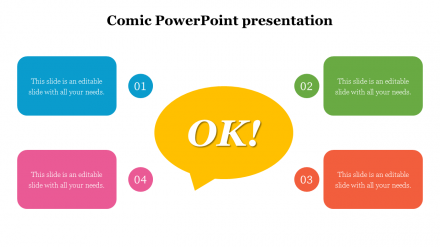 Free - Funniest Comic PowerPoint Presentation Template Diagram