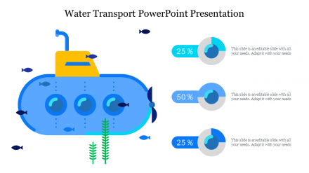 Three Node Water Transport PowerPoint Presentation