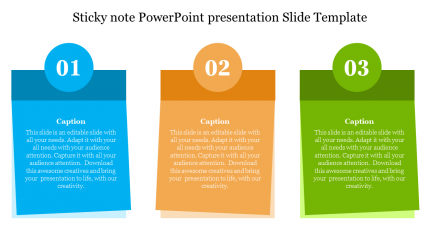 Free - Editable Sticky Note PowerPoint Presentation Slide Template