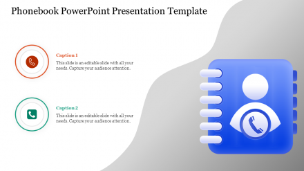 Multicolor Phonebook PowerPoint Presentation Template