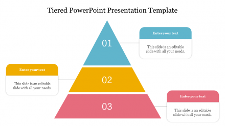 Free - Elegant Tiered PowerPoint Presentation Template Diagram
