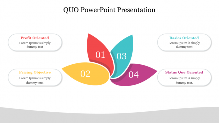 Flower Model QUO PowerPoint Presentation Templates