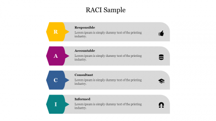 Stunning RACI Sample For Presentation Template Slide 