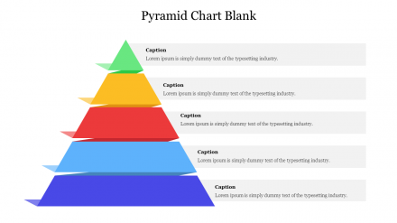 Free - Attractive Pyramid Chart Blank Presentation Template Slide