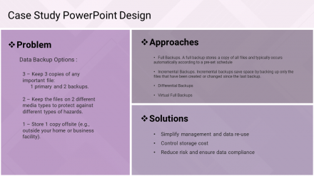 A Three Noded Case Study PowerPoint Design Presentation