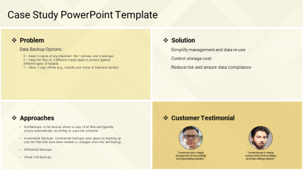 Inventive Case Study PowerPoint Template Presentation