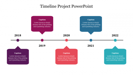 Creative Timeline Project PowerPoint Presentation Slides