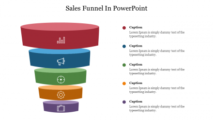 Stunning Sales Funnel In PowerPoint Presentation Themes