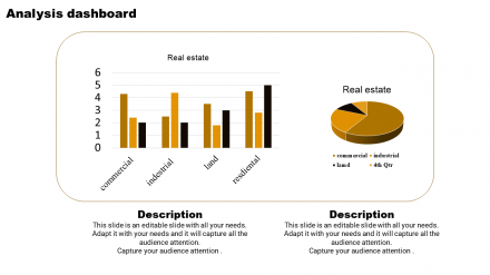 Free - Normal KPI Dashboard PowerPoint Template Design