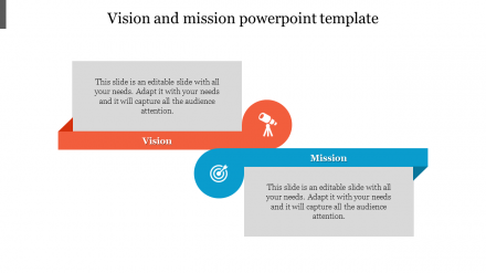 Creative Editable Vision And Mission PPT Presentations Slide