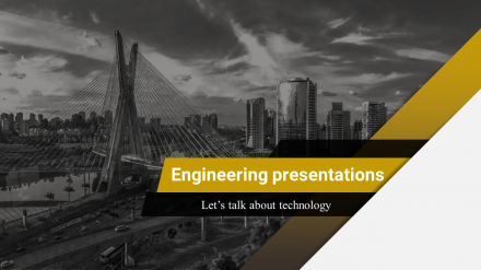 Free - Engineering PowerPoint Template Abstract Background